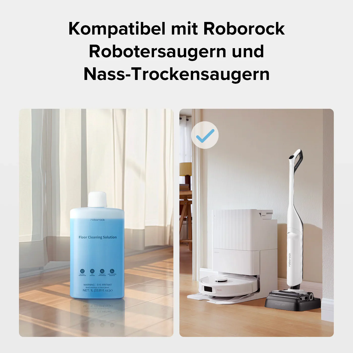 Roborock Bodenreinigungslösung für Saugroboter, Nass- und Trockensauger, 1L - Image 7
