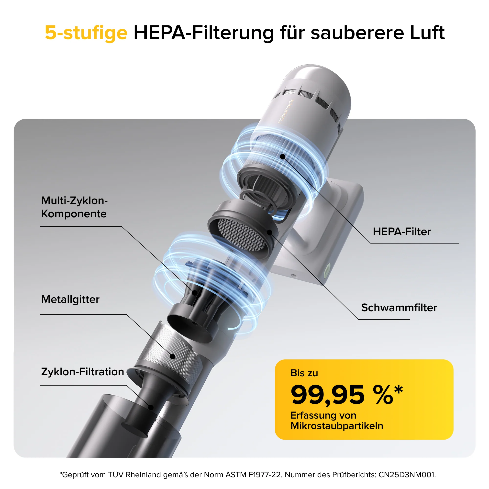 Roborock H60 2-in-1 Akku-Staubsauger mit Power-Detect - Image 9