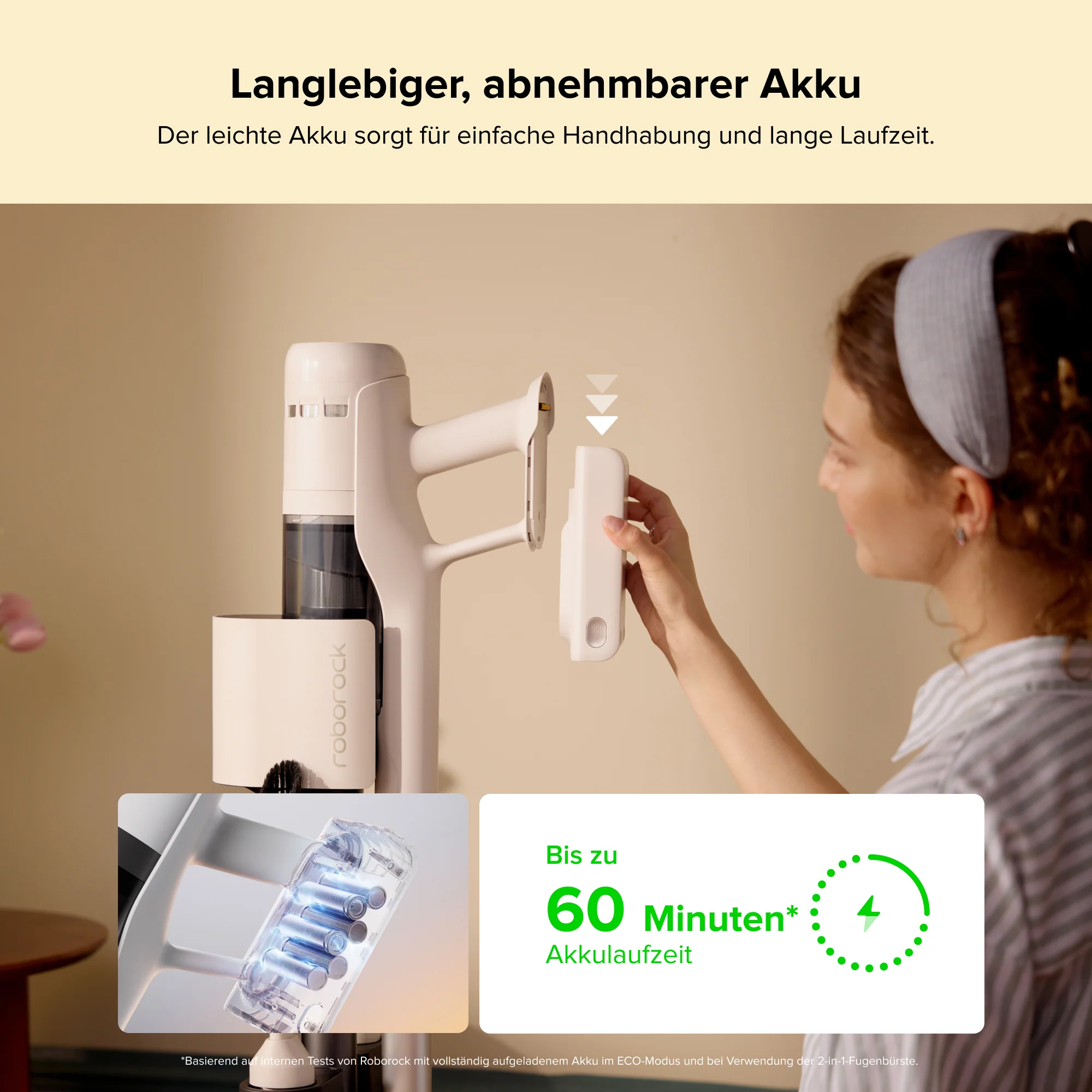 Roborock H60 Hub Akku-Staubsauger mit Absaugstation - Image 6
