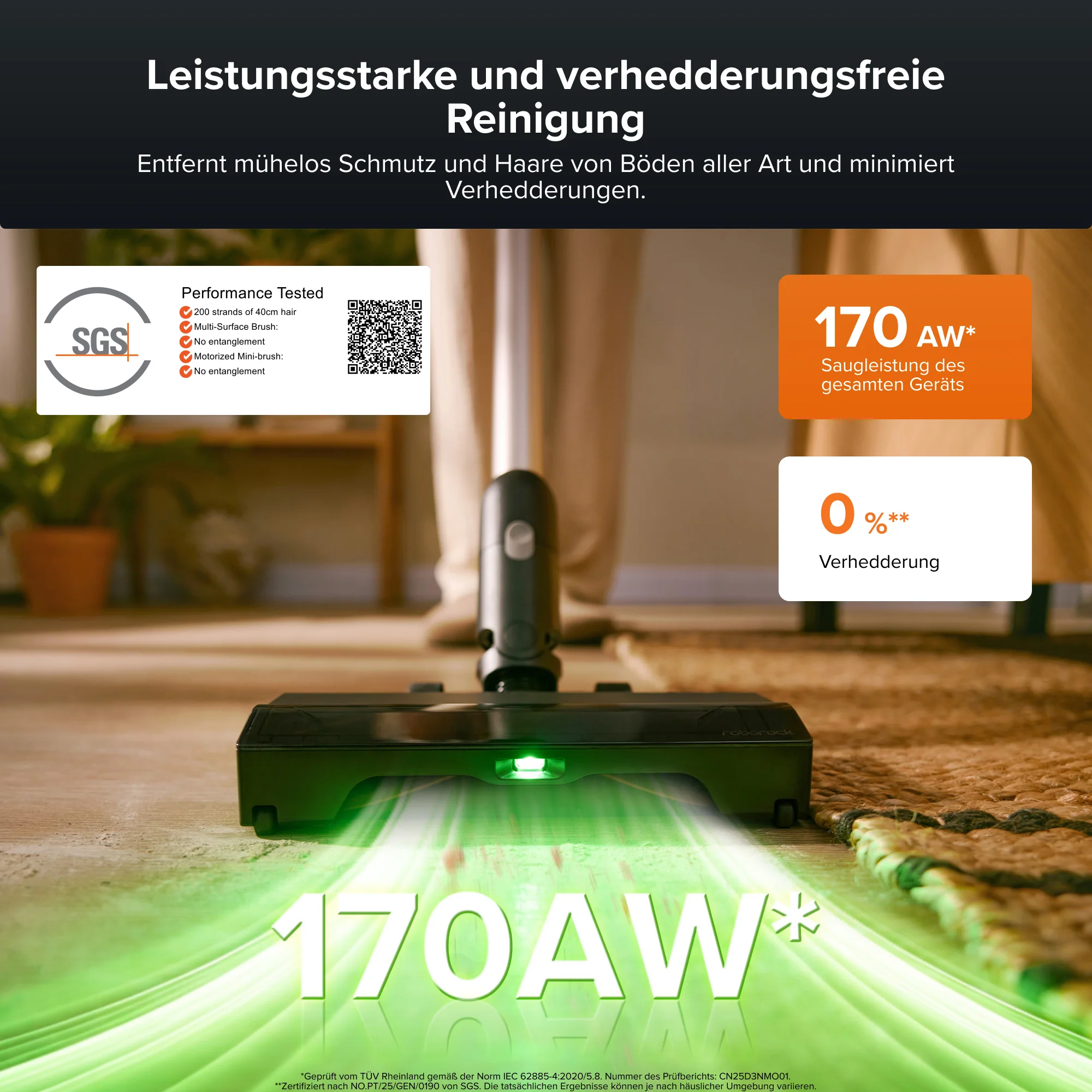 Roborock H60 Hub Pro Akku-Staubsauger mit Absaugstation - Image 4