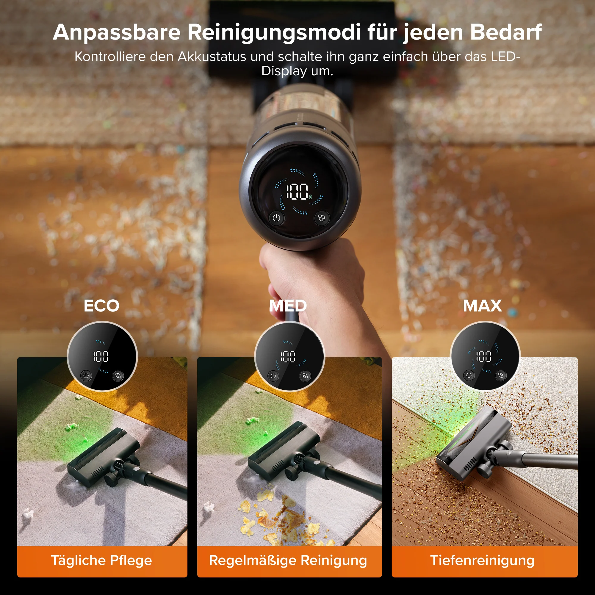 Roborock H60 Hub Ultra Akku-Staubsauger mit Absaugstation - Image 5