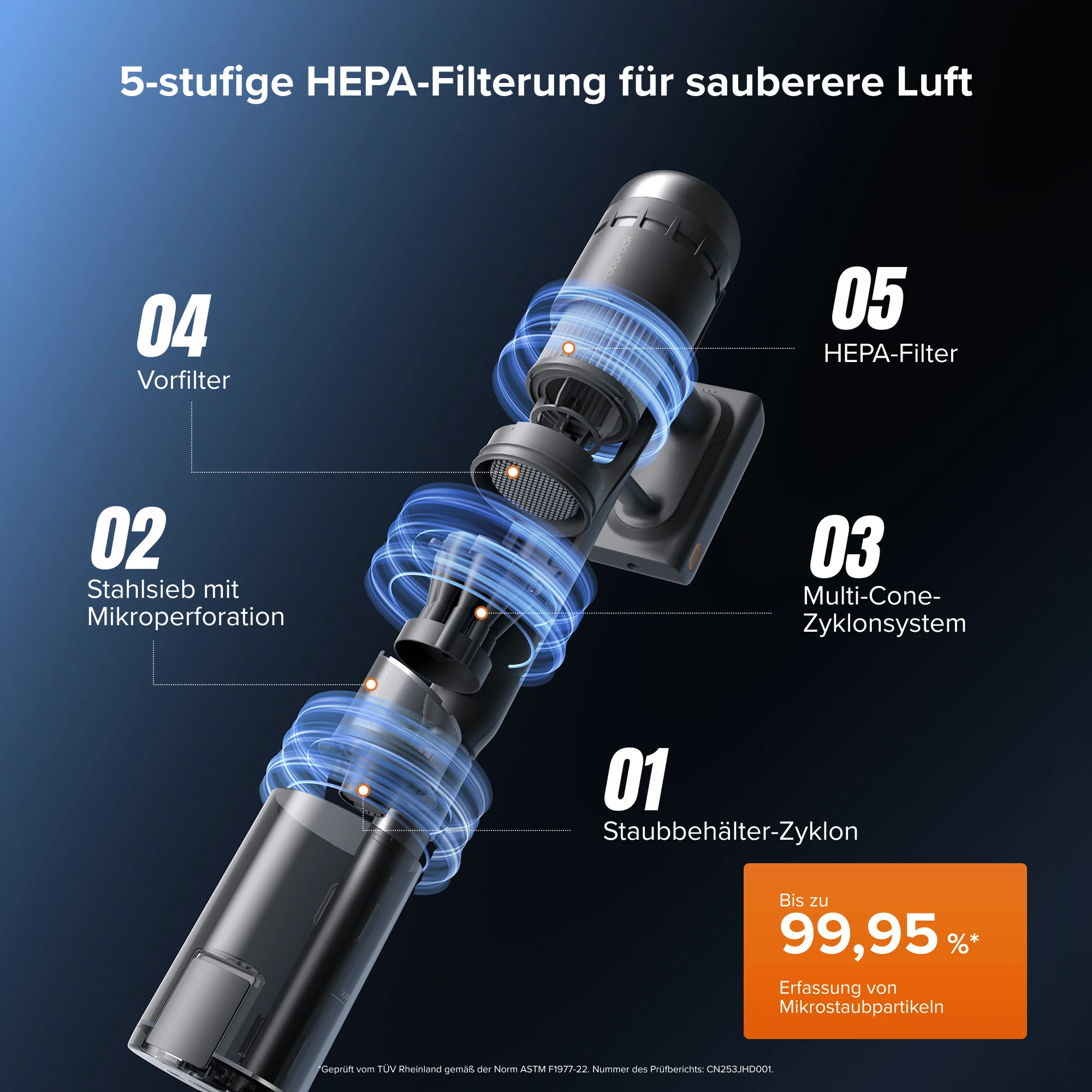 Roborock H60 Hub Ultra Akku-Staubsauger mit Absaugstation - Image 7