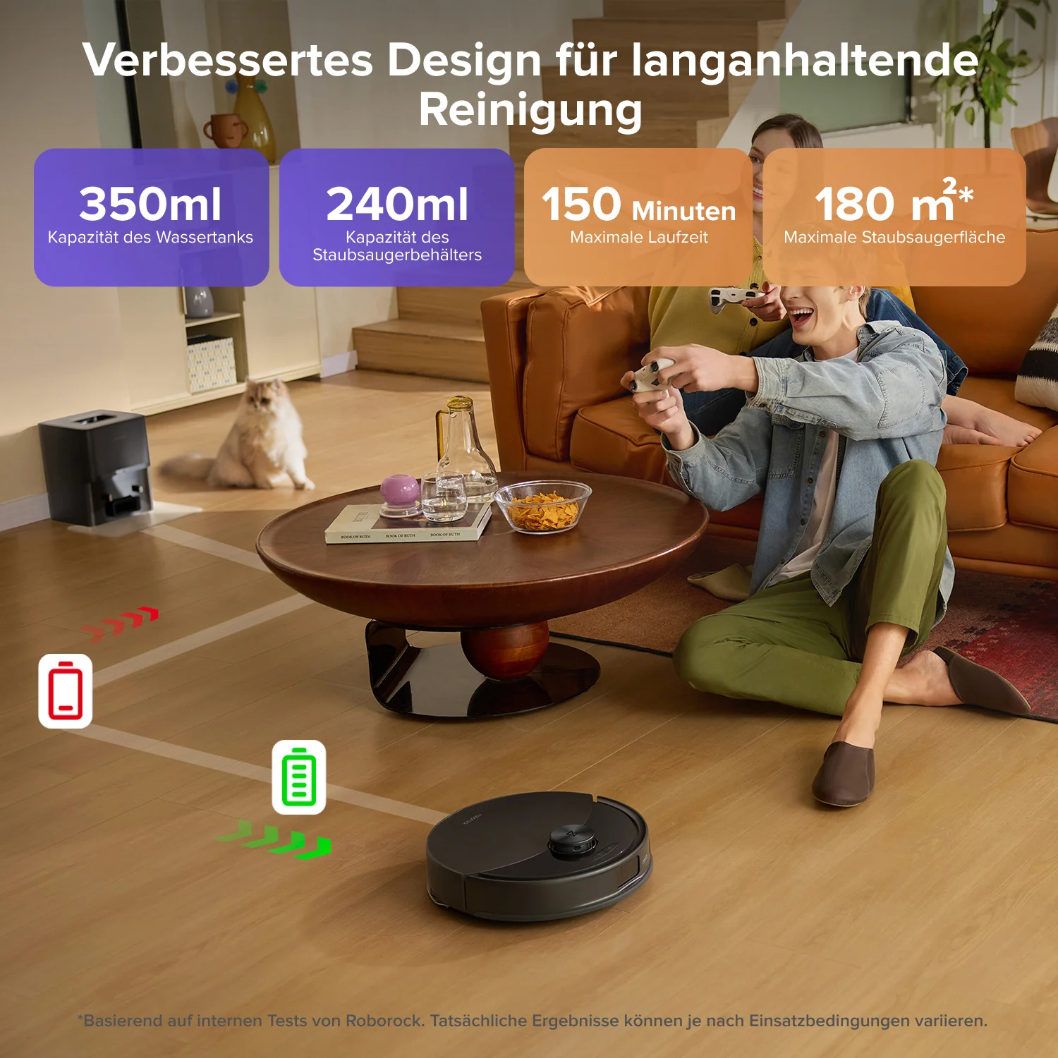 Roborock Q10 S5+ Saug- und Wischroboter mit Auto-Entleerungsstation - Image 16