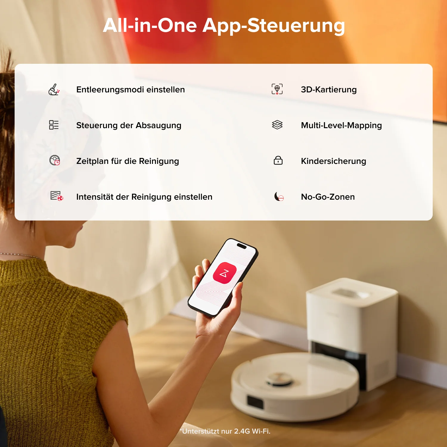 Roborock Q10 S5+ Saug- und Wischroboter mit Auto-Entleerungsstation - Image 9