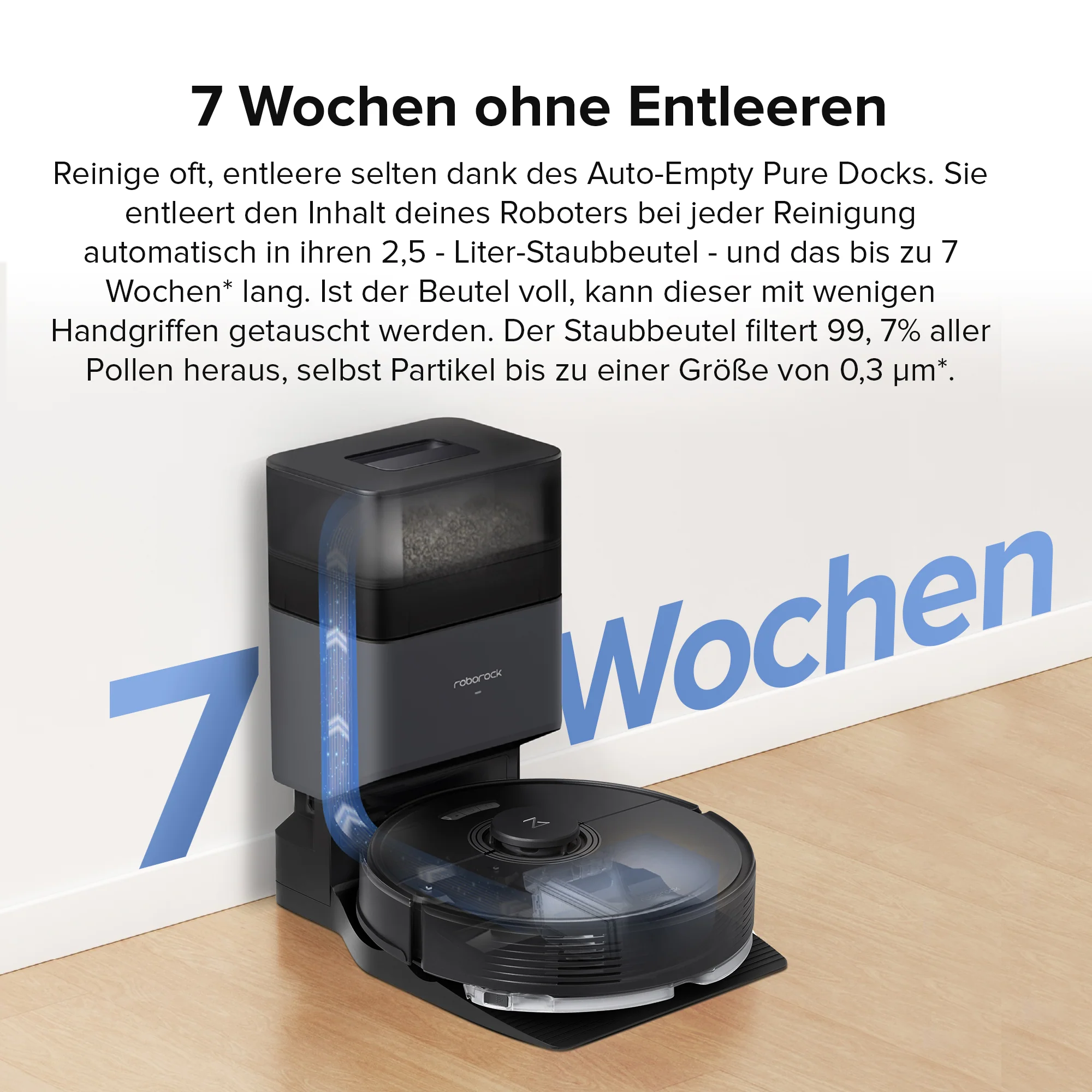 Roborock Q7 Max+ Saug- und Wischroboter mit Auto-Entleerungsstation - Image 13
