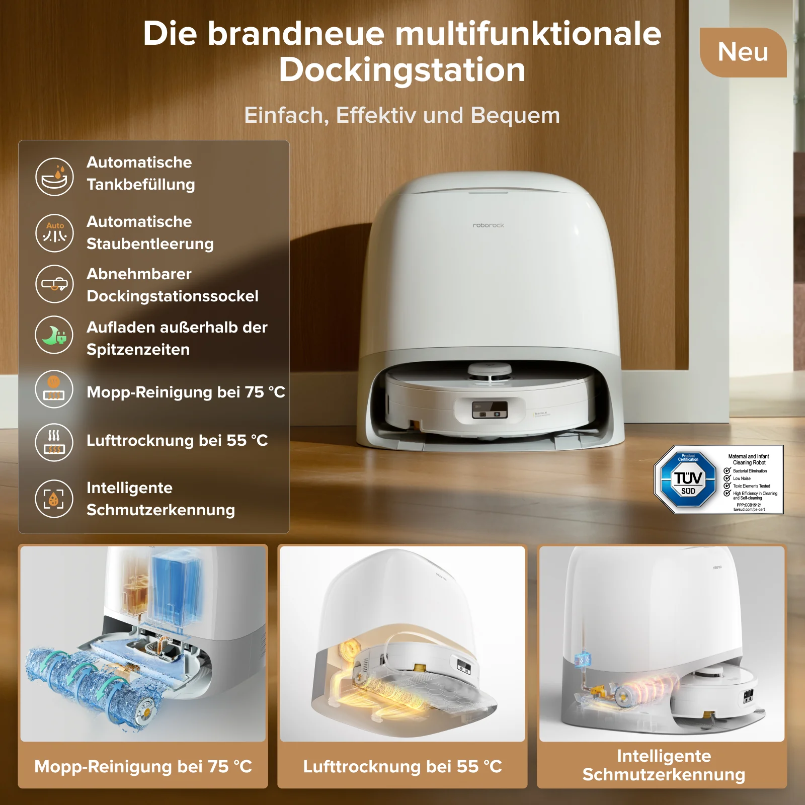 Roborock Qrevo Curv 2 Flow Saug- und Wischroboter mit Multifunktions-Dockingstation - Image 11