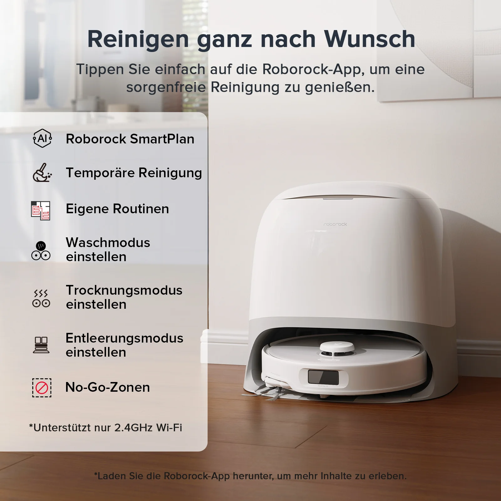 「Generalüberholt – 90 % wie neu」Roborock Qrevo Curv S5X Saugroboter mit DuoDivide® Hauptbürste und Multifunktions-Dockingstation 3.0 - Image 10