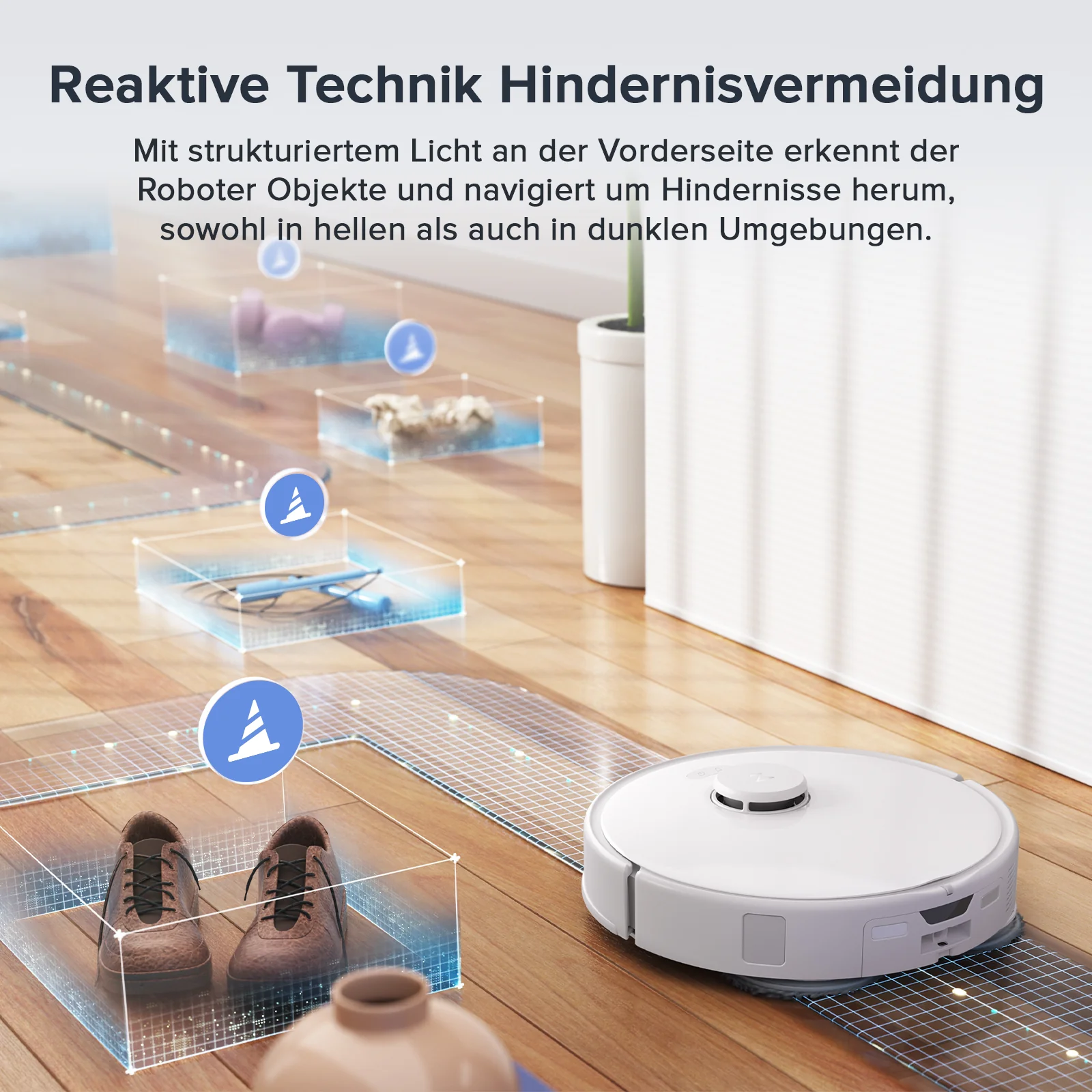 「Generalüberholt – 90 % wie neu」Roborock Qrevo Curv S5X Saugroboter mit DuoDivide® Hauptbürste und Multifunktions-Dockingstation 3.0 - Image 9