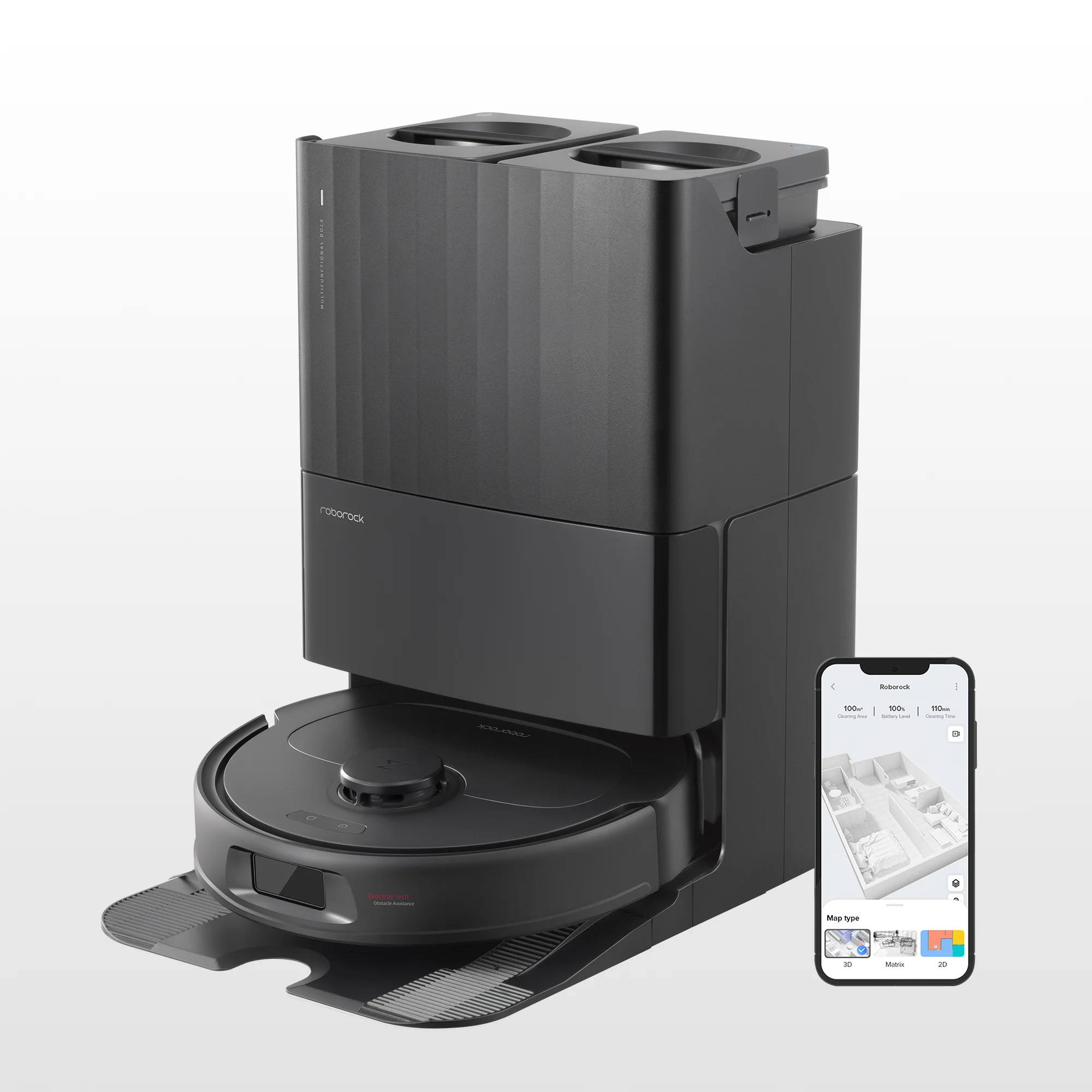 Roborock Qrevo S Saugroboter mit Multifunktions-Dockingstation