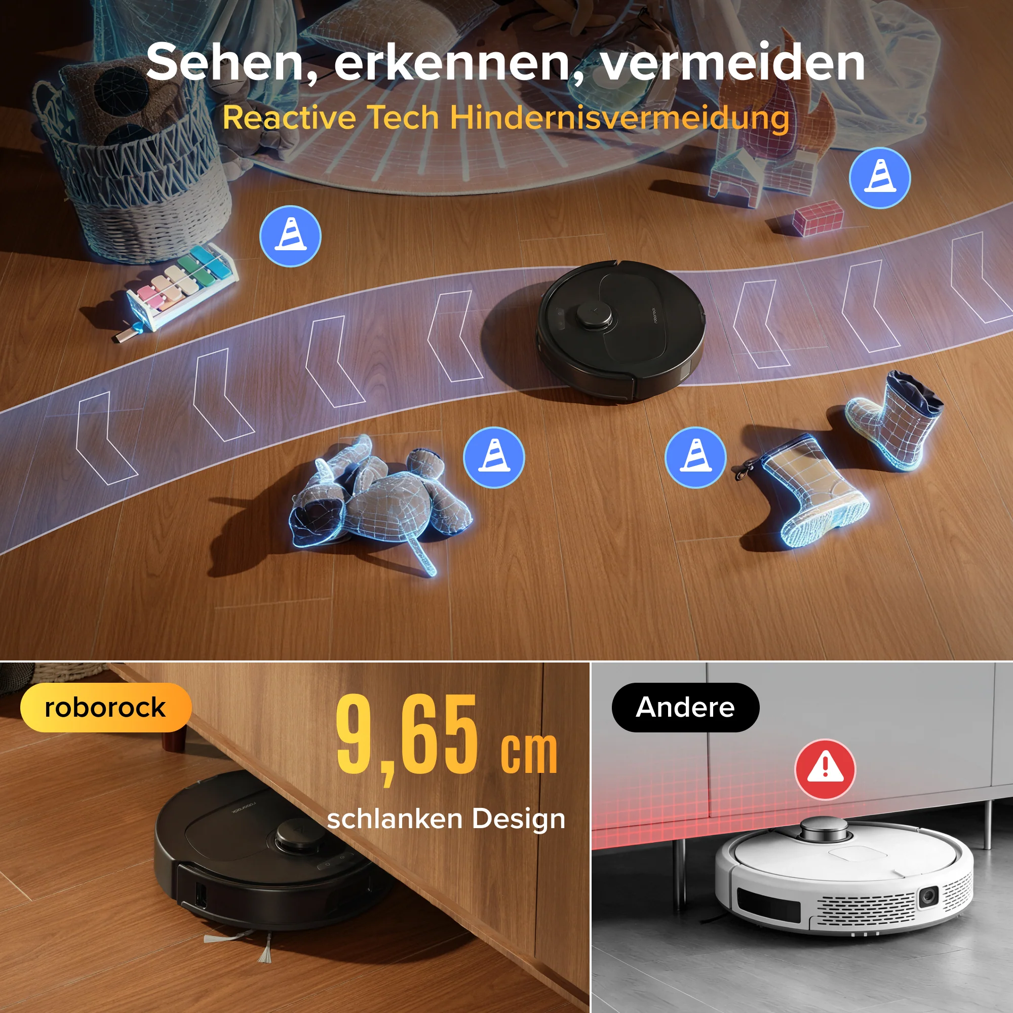 Roborock Qrevo S Pro Saug- und Wischroboter – Saugkraft von 18.500 Pa und Multifunktions-Dockingstation - Image 15