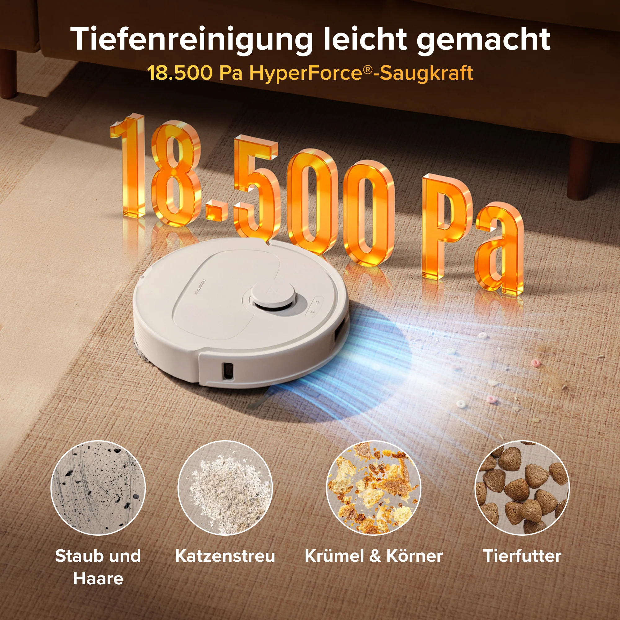 Roborock Qrevo S Pro Saug- und Wischroboter – Saugkraft von 18.500 Pa und Multifunktions-Dockingstation - Image 30