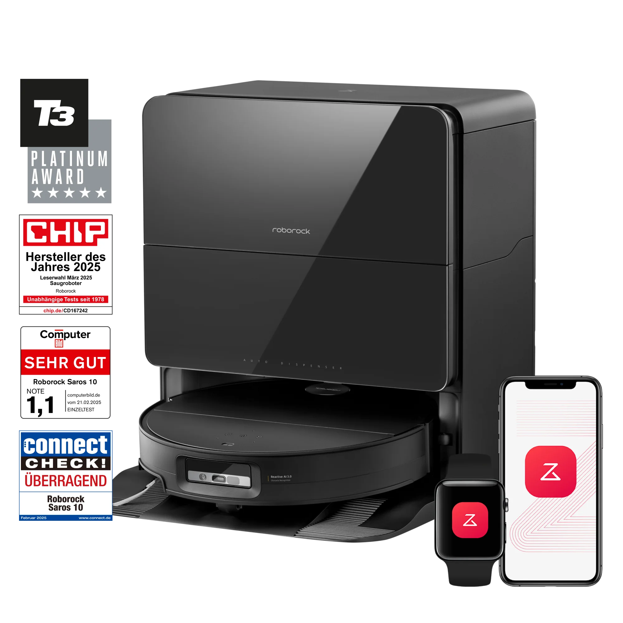 Roborock Saros 10 Saugroboter mit Dual Anti-Tangle System (verbessert von S8 MaxV Ultra) - Image 10