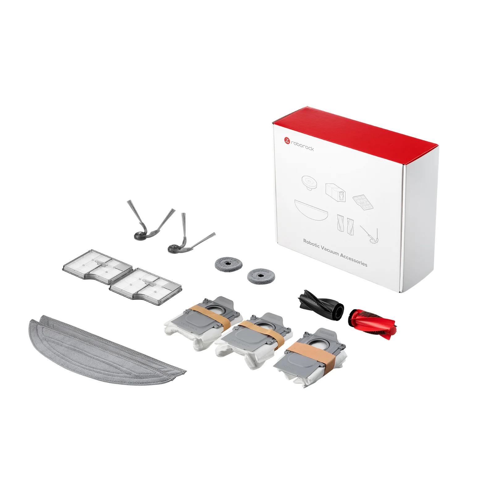 Roborock Zubehörset für Saros 10, inkl. Wischtuch*2Stk, Staubbeutel*3Stk, Hauptbürste*1Stk, Seitenbürsten*2Stk, Filter*2Stk, Seitenmop*2Stk - Image 2