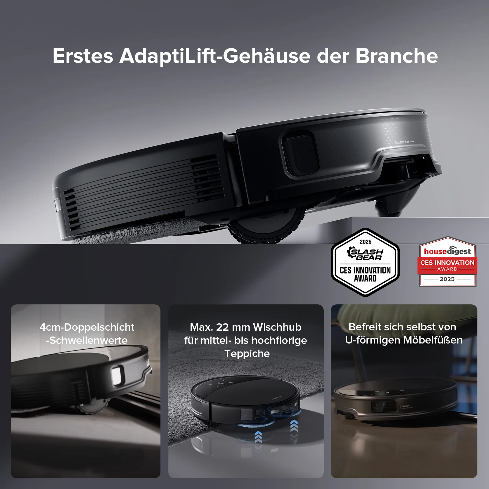 Roborock Saros 10R Saugroboter mit Wischfunktion & abnehmbarem Wischmopp - Image 4