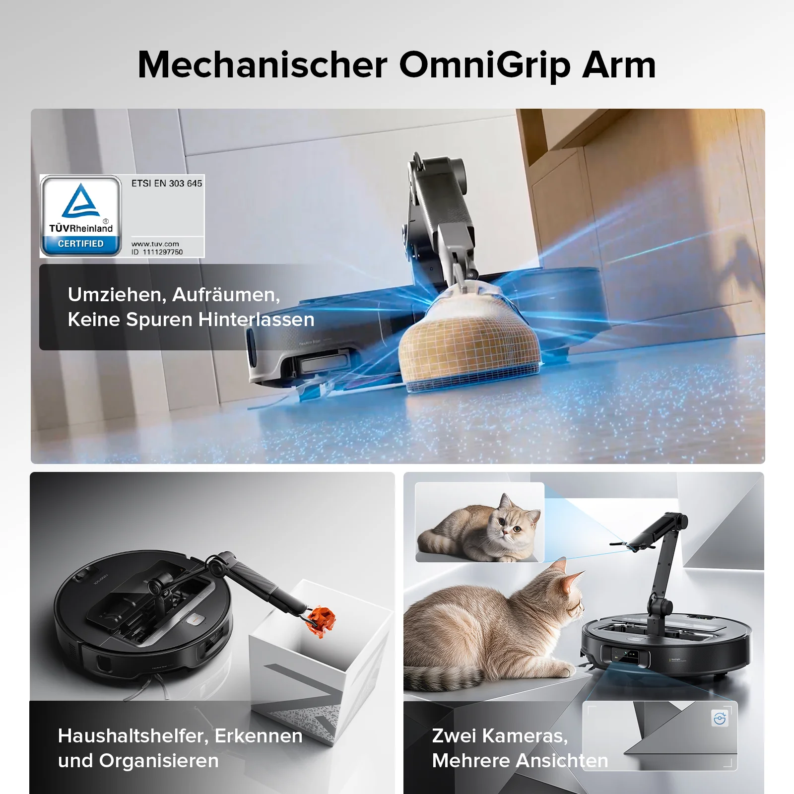 Roborock Saros Z70 Staubsaugerroboter mit mechanischem OmniGrip™ Arm - Image 16