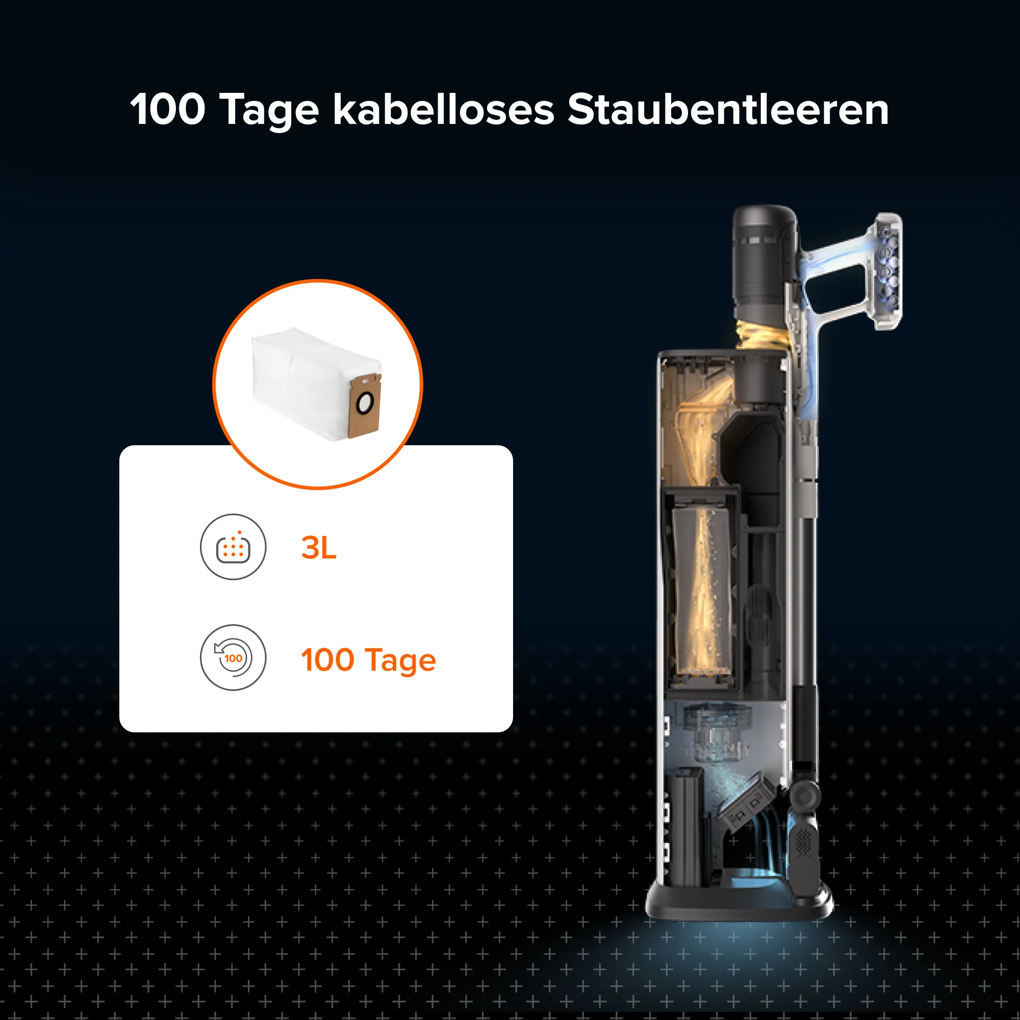 Roborock Staubbeutel (12 Stück) für H60 Hub Ultra und H60 Hub Pro, 3 L - Image 5