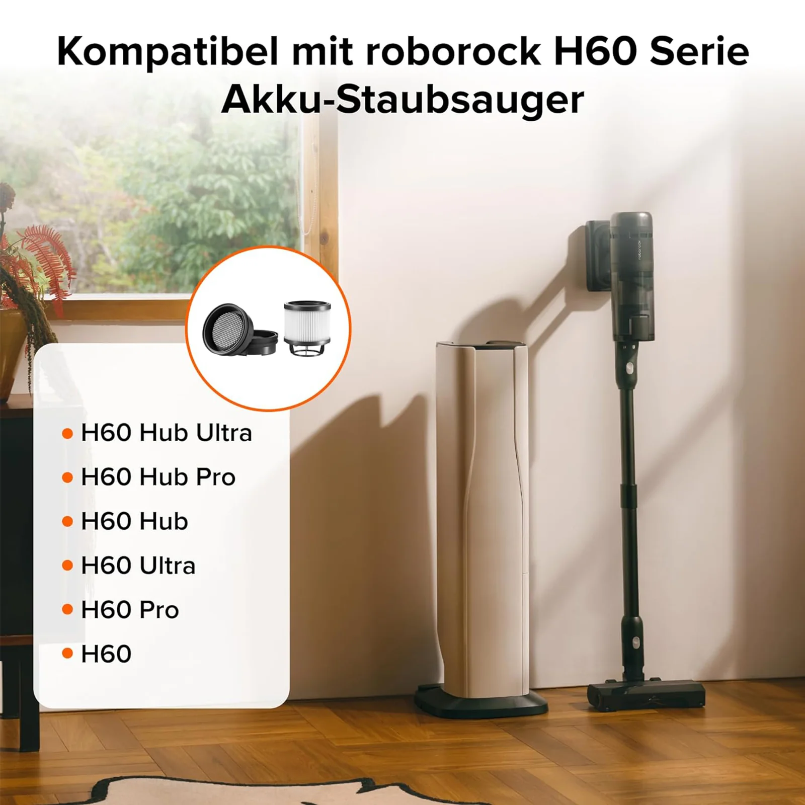 Roborock Original Waschbarer Filter für die H60 & H60 Hub Serie Stielstaubsauger - Image 4